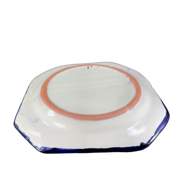 Mexico Folk Art Talavera Pottery Single Dish Plate Hand Painted Fish Hand Made - Picture 4 of 16